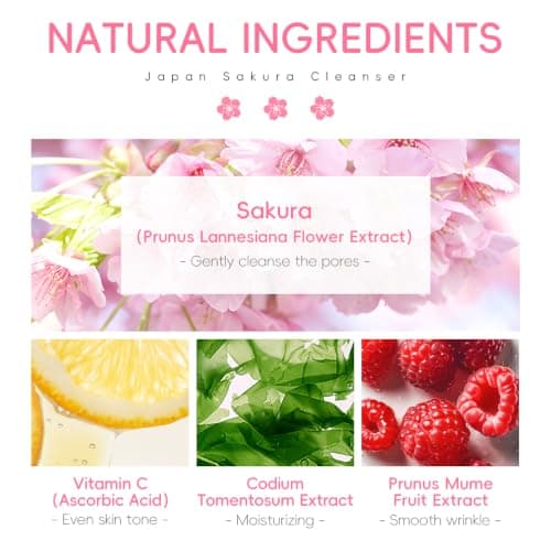 Sakura Skincare Set for Teens, Cleanser, Serum & Face Moisturiser — view 6