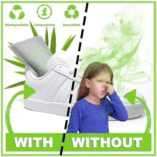 Whiffersnappers. Reusable Shoe Deodorizer. Bamboo Charcoal Shoe Odour Neutralizer Bags. Two Pairs (Pack of 4). For Sports Shoes, Boxing Gloves, Helmets, Cricket Gloves and Sports Bags — view 5