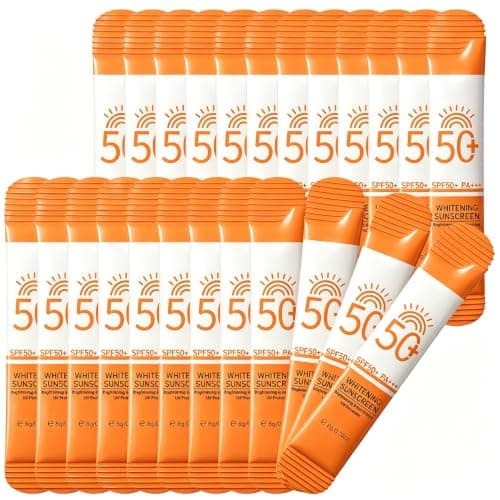 24PCS Sunscreen SPF 50+, Mini Travel Size for Face & Body, 0.28oz Each