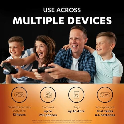 DURACELL AA Rechargeable Batteries (4 Pack) 1.2V, 1300 mAh NiMH — view 4