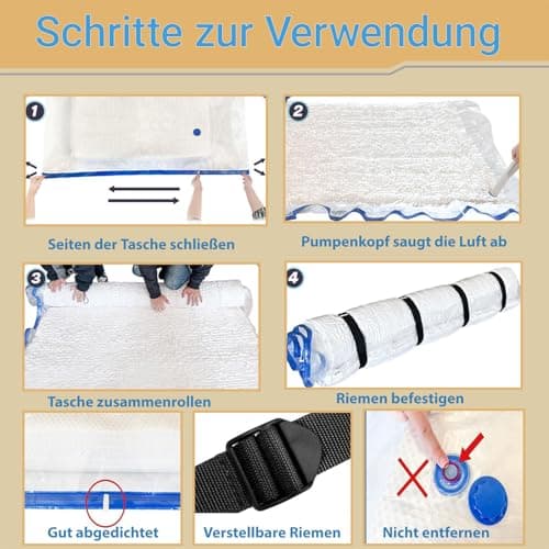 Xtrillogen Large Mattress Vacuum Bag for Moving,Mattress Seal Vacuum Storage Bags for Travel,Heavy Duty Suction Cover with Straps,for Latex,Hybrid,Foam and Clothing,Space Saver for Moving — view 3