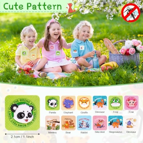 AOOWU Mosquito Repellent Patches for Kids and Adults, 216Pcs Mosquito Repellent Sticker, Natural Plant Repellent Patches, Insect Repellent Patches to Repel Bugs, 1728 Hours Protection, Skin Safety — view 2