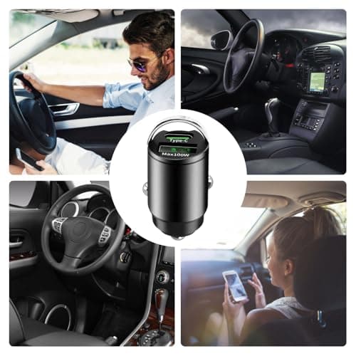 USB C Car Charger Splitter - Master Your Road Trip Power, 100W Super Fast Charging Outlet with PPS Technology, Intelligent Power Allocation + Triple Port Design, Compact Fit for & Galaxy — view 4