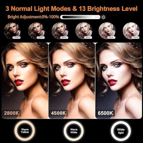 11.5" Ring Light with Tripod & Quadpod Stands for Phone — view 3