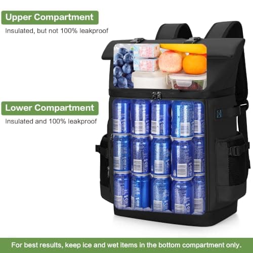 Youngoa 40L Cooler Backpack, Large Leakproof Insulated Cool Bag Rucksack — view 4
