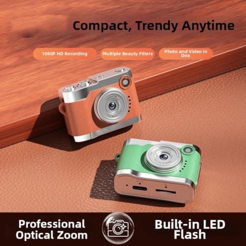 Pocket Camera, Compact Thumb-Sized Wearable Camera Perfect for Students Sports Video Recording POV Action Shots with WiFi App(Pink) — view 4