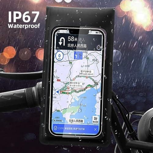 Zasdvn Bike Phone Holder, Phone Holder Waterproof, 360 Degree Rotating All Round Bike Phone Holder, Motorbike Phone Mount Waterproof Case, Bike Phone Mount, Bike Phone Mount Top Tube Bag — view 6