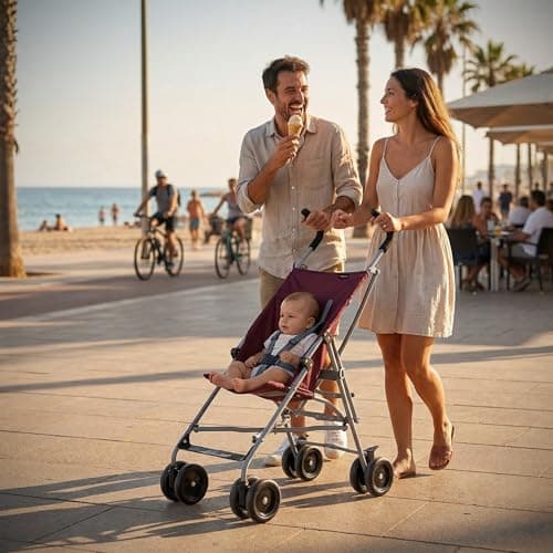 Red Kite Push Me Lite Holiday Buggy - Mulberry — view 2