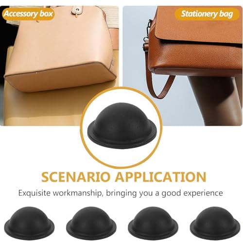 20pcs Plastic Luggage Feet Pads round PP Replacement Studs — view 3