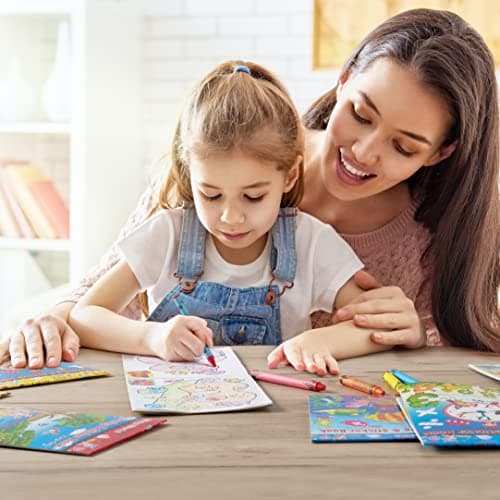 THE TWIDDLERS 24 Mini Colouring Books for Party Bags with Stickers, A6 Size - Multipack Kids Party Bag Fillers and Favours, Ideal for School Classrooms, Travel, Birthdays, Weddings, Restaurants — view 5