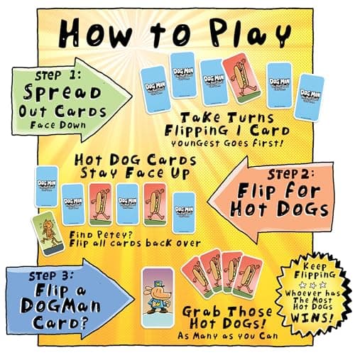 University Games Dog Man The Hot Dog Card Game | 2-4 Players, Yellow, One Size,07011 — view 4