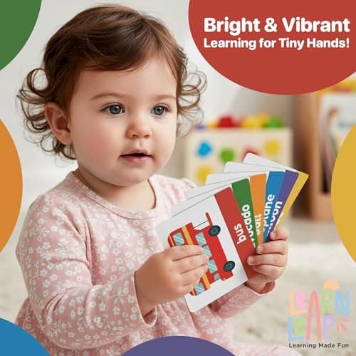 Learn Leap First Words Flash Cards For Toddlers Ages 1 2 3 – 150 Unique Flash Cards for Toddler Baby –Durable Flashcards Card Games Ideal for Kids, Travel, Learning, Language & Speech Educational Toys — view 5