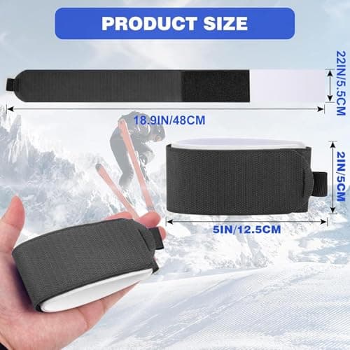 Ski Fastener Straps 4X Adjustable Nylon Straps Pole Carrier — view 5