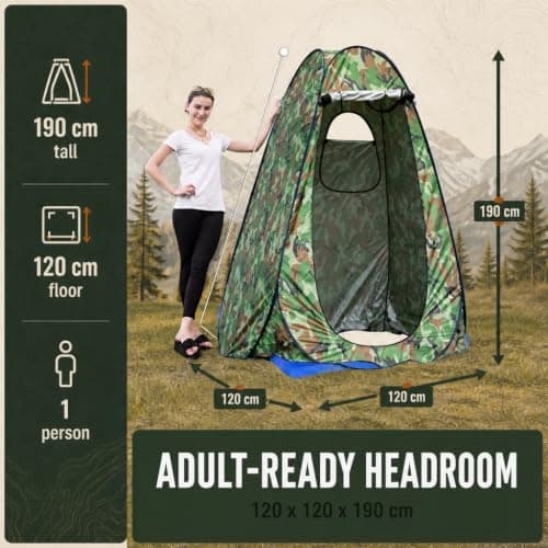 CMY Pop Up Privacy Shower Tent Portable Camping Toilet Tent — view 4
