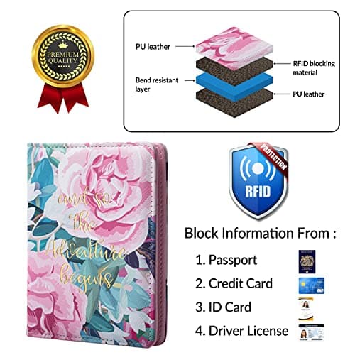 George Hughes Passport Holder Travel Wallet - Cruelty Free Vegan Eco-Friendly Passport Cover UK - Passport Wallet - Passport Case for Women — view 4