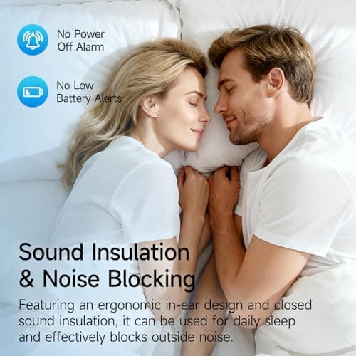 sunvito Mini Invisible Sleep Earbuds with LED Display for Side Sleepers — view 4