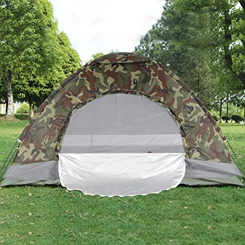 PetHot Camping Tent Waterproof 2-3 Person Camouflage Fishing Hunting Tent 200cm x 150cm x 110cm — view 4