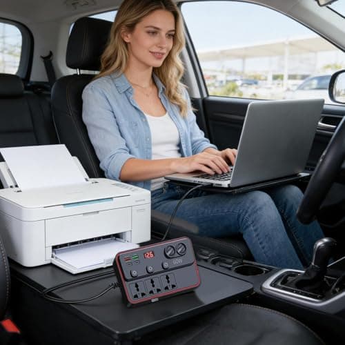 Car Inverter 12/24V to 220V Fast Charging Converter — view 2