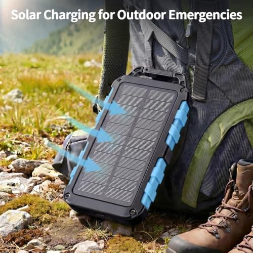 WOWMVP Solar Power Bank 26800mAh 22.5W Fast Charging Portable Charger — view 3