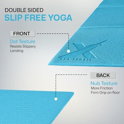 XN8 Sports Foldable Yoga Mat – Non-Slip, Eco-Friendly, Lightweight, Portable with Carrying Strap, Perfect for Home, Gym, and Travel Workouts, 72 Length — view 4