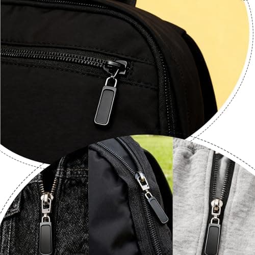 5 PCS Zipper Pull Replacement Kit - Durable Metal Zipper Tabs in Black for Easy Repair of Luggage, Clothing, and Accessories – Versatile Detachable Design Replacement Zippers Pulls for Quick Fixes — view 6