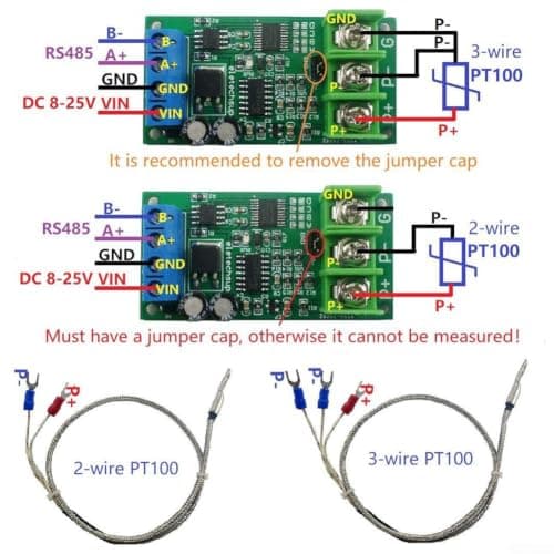 Stainless Steel PT100 Probe RS485 for modbus Converter Stainless(D) — view 4