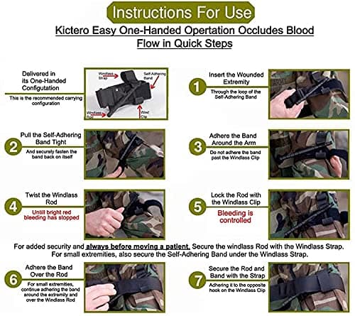 Emergency Survival Kits, Tactical Military Trauma First Aid Kit, Molle EMT IFAK Pouch Outdoor Gear Tourniquet Bandage Bleeding Control Kit for Camping Hiking Hunting Travel Car Adventures (Black) — view 4