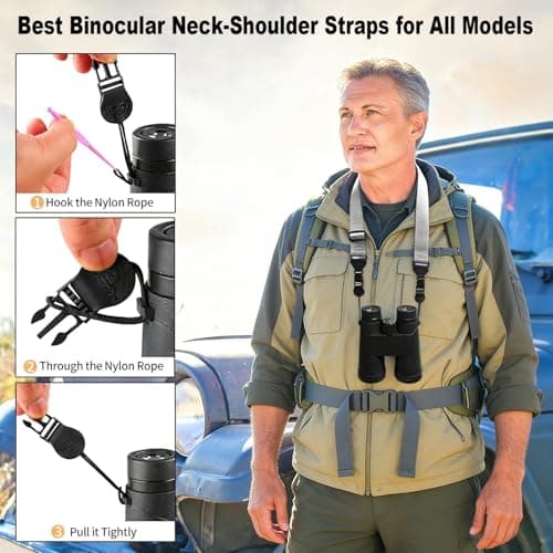 XILIYAI Adjustable Shoulder Strap, Comfortable Camera Strap, Neck Lanyard for iPad Tablet Case, Camera, Binocular, Luggage Bag (Grey Replacement Shoulder Strap) — view 3