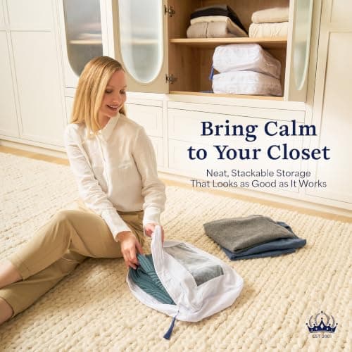 The Cashmere Choice Cashmere Storage Bags – 100% Cotton Breathable Garment Bag – XL — view 5