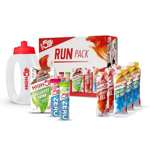 HIGH5 Run Pack with Energy, Hydration & Recovery Products, 350ml Bottle