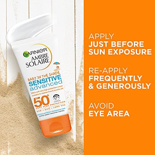 Garnier Ambre Solaire Baby in the Shade Ultra-Soft Sun Cream SPF50 50ml, Travel friendly (Pack of 2) — view 3