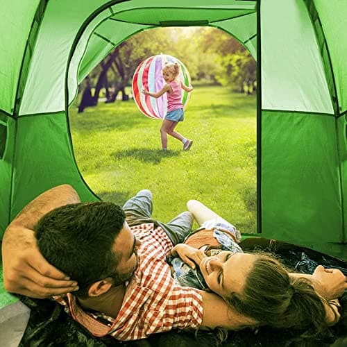 CAMPROS CP 3-4 Person Camping Tent Waterproof, Lightweight Dome Tent with Rainfly, Mesh Windows and Ventilation, Easy Setup Family Tent for Camping, Festivals, Hiking and Outdoor Adventures — view 4