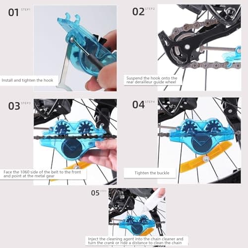 Cycling Chain Cleaner Bike Chain Washer Cleaning Brush Set — view 4