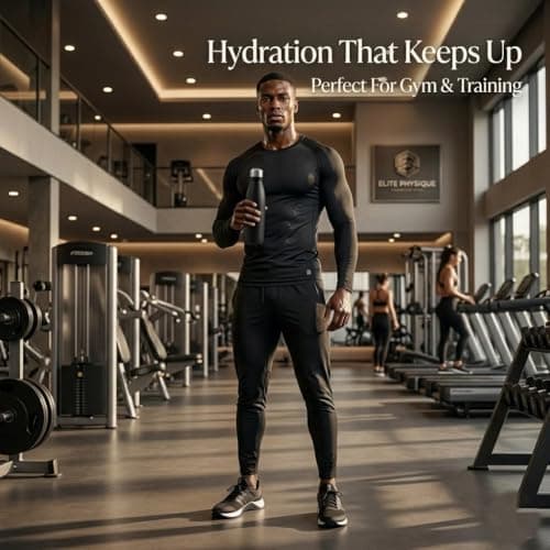 A2Z Stainless Steel Water Bottle 500ml Vacuum Insulated Flask Double Wall Leakproof Reusable Drinks Bottle for Hot & Cold Drinks Gym Travel 27x7cm 0.36kg Black Navy Pink Beige — view 6