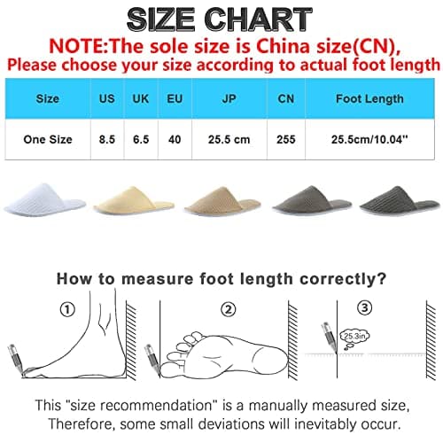 Disposable Slippers for Men and Women, Coral Velvet with Anti-Skid TPR Sole, Soft Non-Slip Indoor Footwear for Hotel Guest, Home Stay, Travel, Spa, One Size Fits Most Adults (Khaki, 6.5) — view 3