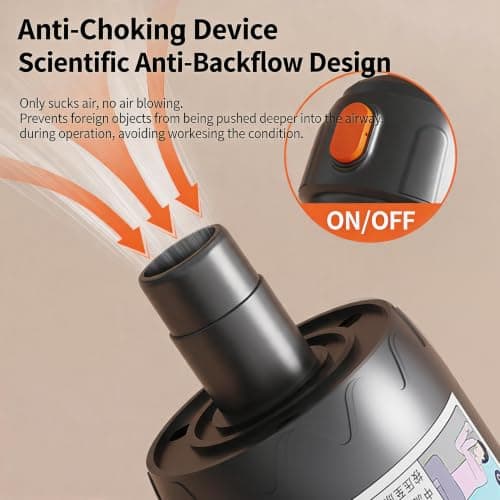 Emergency Airway Suction Device, Anti-Choking Device, Portable First Aid Kit with 3 Silicone Masks, Travel Case Included, Home & Travel Emergency Preparedness Equipment — view 5