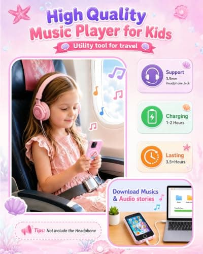 Kids Phone for Girls, 3.5'' Touchscreen Toy Phone for 3-8 Year Old Girl — view 4