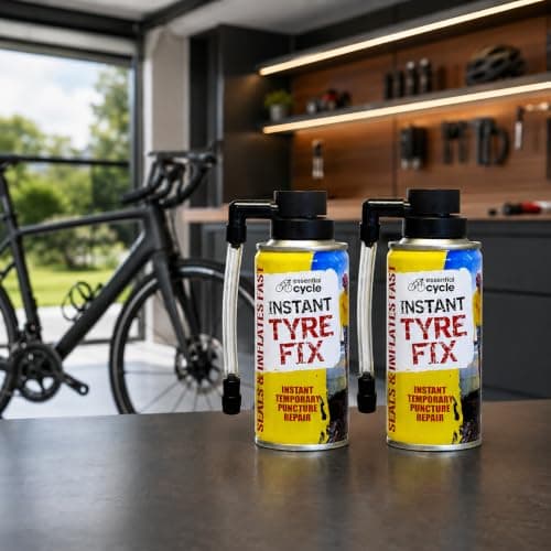 Instant Tyre Fix Spray 200ml for Bicycle Bike, Emergency Puncture Repair Foam Sealant and Inflator, Quick Flat Tyre Repair Kit for All Cycle Tyres, No Tools Required (Repair Kit 200ml (Pack of 2)) — view 4