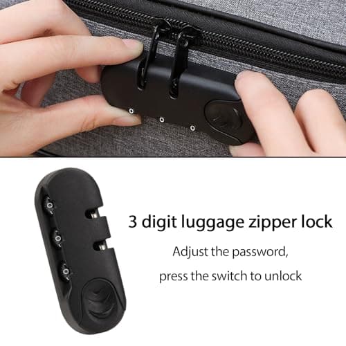 VBSYUYQ 3 Digit Combination Luggage Lock for Travel Suitcase — view 3