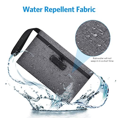 Brifit Security Smell Proof Bag with Combination Lock, 13 x 8 Inches Waterproof Money Bag, Men & Women's Smell Proof Pouch, Portable Carry Handle Bag for Cash, Travel, Bank Deposits, Credit Cards — view 5