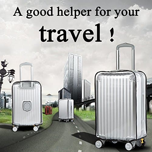 Alledomain Transparent Travel Luggage Cover Waterproof Dust-Proof PVC Include 1 Luggage Tag - Fits for 28 Inch Suitcase — view 2