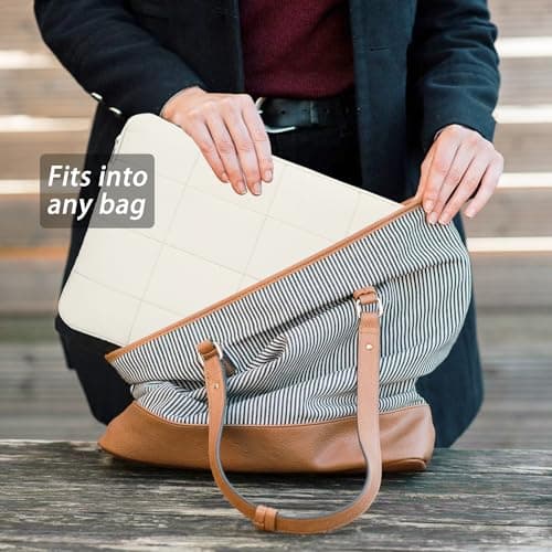 Linpr Laptop Protective Case, Inner Sleeve for 15.6-inch Laptops, White — view 3