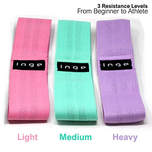 Resistance Bands 3 Pack, Fabric Exercise Bands, Non Slip Glute Bands, Fabric Booty Band Set for Strength & Booty Workout — view 2