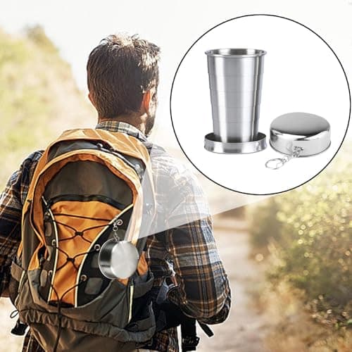 Retractable Cups for Traveling Stainless Steel Portable — view 2
