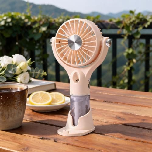 Portable Misting Fan 100 Speeds USB Rechargeable Quiet Mini — view 6