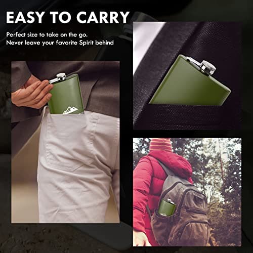 KWANITHINK Stainless Steel Hip Flask 8oz — view 4
