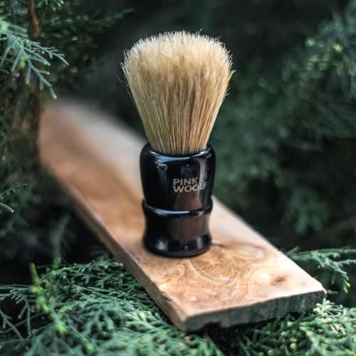 Pink Woolf Luxury Shaving Kit For Men (Oudh & Sandalwood) | Shaving Brush & Soap Combo | Creates Dense Lather, Perfect For Travel | Suitable For All Skin Types – Pack of 2 — view 6