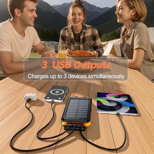 Vikeri Solar Power Bank 26800mAh, Portable Fast Charging — view 4