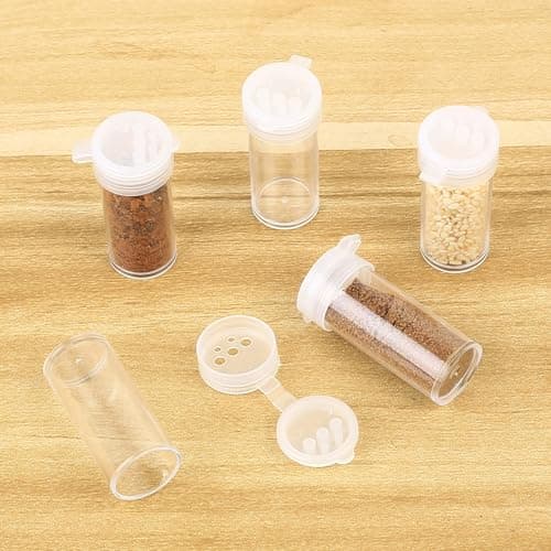 12pcs Mini Travel Salt and Pepper Shakers Set Mini Plastic Pepper Shakers — view 3