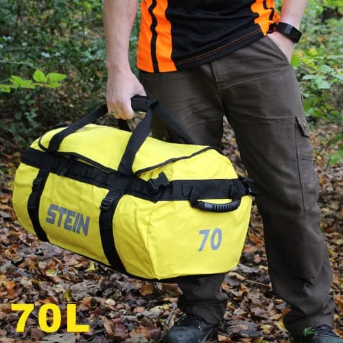 Heavy Duty Kit Bag 70L Blue – PVC Tarpaulin Water-Repellent Holdall for Professional Work & Travel – STEIN Metro — view 6